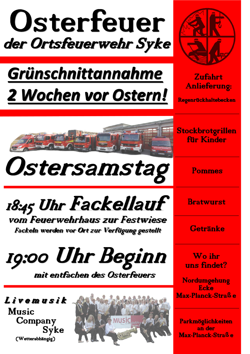Plakat Osterfeuer 2019